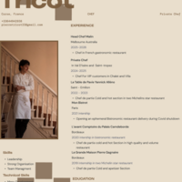 Private chef, Cook